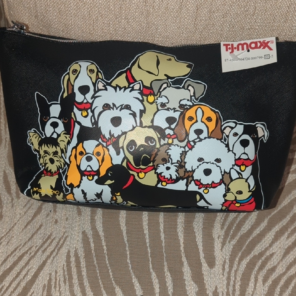 Marc Tetro Black Dog Print Pouch - Picture 5 of 5